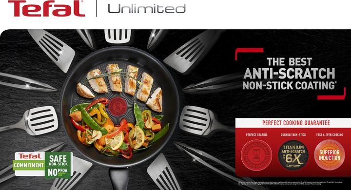 Actual product image Tefal Unlimited Koekenpan 28 cm (28 cm, Frying pan, Aluminium)