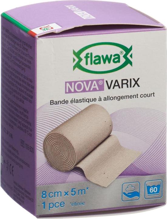 Flawa Nova Varix Kurzzugbinde hautfarbig 8 cm x 5 m