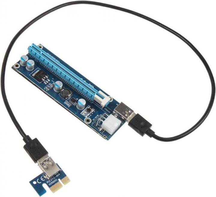 Produktbild Kolink PCI-Express x1 auf x16 Riser Mining/Rendering-Kit Pro - 1m