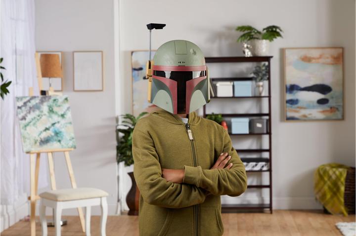 Actual product image Hasbro Electronic Boba Fett Mask, Star Wars Costume for Kids, Star Wars Toys for Boys