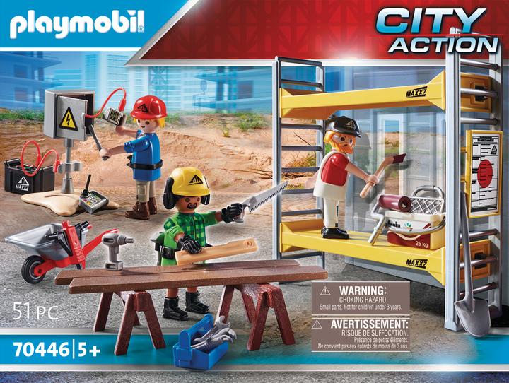 Image du produit Playmobil 70446 Échafaudage avec ouvriers (70446, Playmobil City Action)