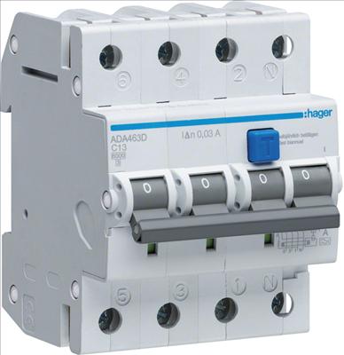 Image du produit Hager FI / LS 4P 6kA C-16A 30mA A