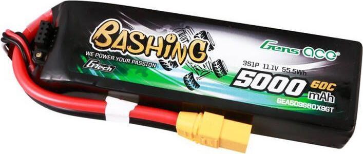 Immagine prodotto Gens Ace Batteria GensAce 5kmAh 11.1V 60C 3S1P,spina XT90 (11.10 V, 5000 mAh)