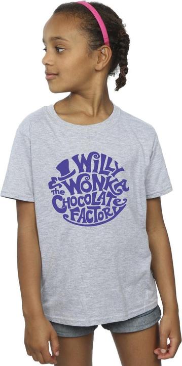 Immagine prodotto Willy Wonka & the Chocolate Factory Typed Logo Maglietta Ragazze (116)
