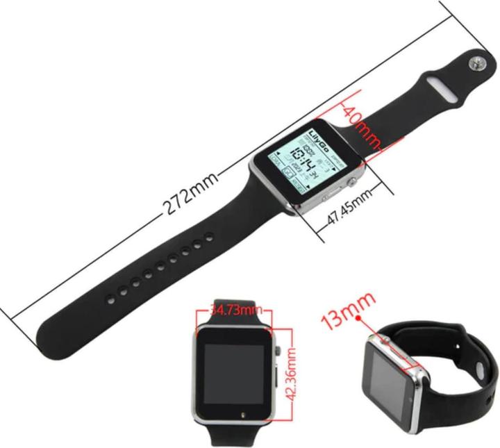 Produktbild Lilygo T-Watch S3 Smartwatch ESP32-S3 mit 868Mhz Lora