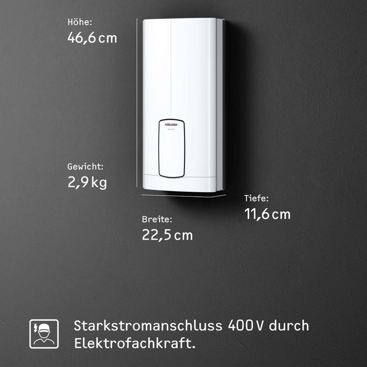 Produktbild Stiebel Eltron HDB-E 27 Trend Elektronischer Durchlauferhitzer nahezu konstante Temperatur dank 2i Technologie