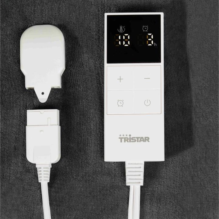 Actual product image Tristar Electric Warmtedeken BW-4781 - 180 x 120 cm - 10 stands - Wasmachinebestendig - Grijs (180 x 120 cm)