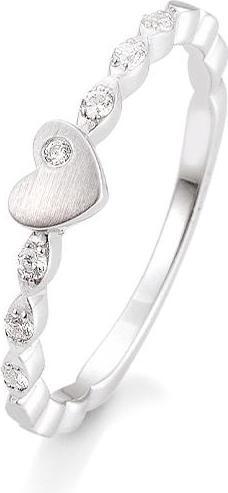 Actual product image Breuning Engagement ring heart (57, 585/14 K Gold)