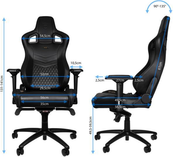 Produktbild noblechairs EPIC Nappaleder