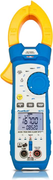 Peaktech P 1670 Stromzangenmessgerät (CAT III 600V, CAT II 1000V)
