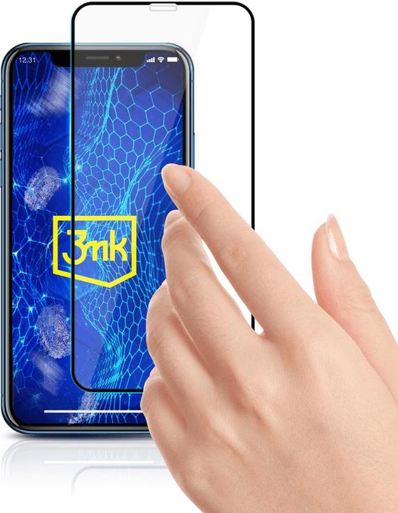Produktbild 3MK HardGlass Max Lite for iPhone Xr / 11 black frame (1 Stück, Apple iPhone XR)