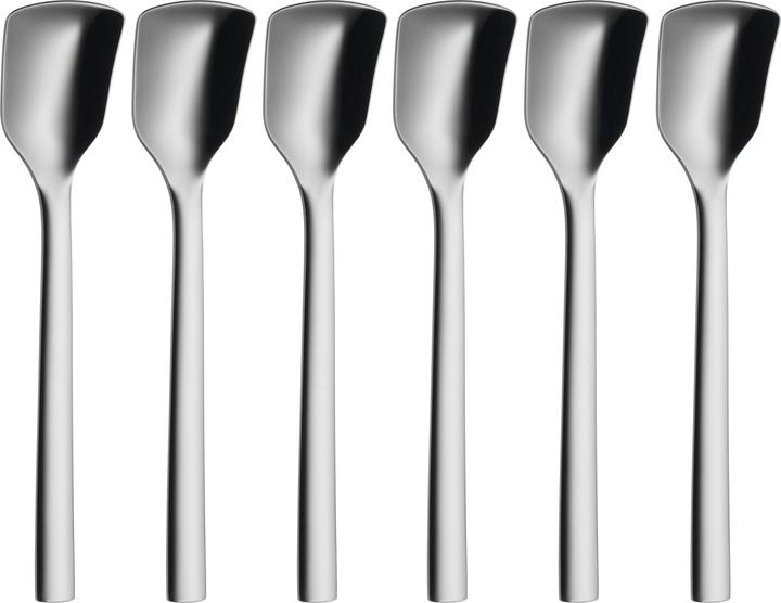 Eislöffel Set 6tlg Eisschaufel 14cm Nuova Edelstahl poliert (6 Stück, Löffel)
