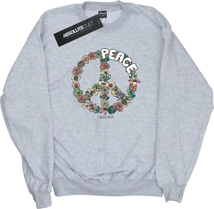 Woodstock Floral Peace Sweatshirt