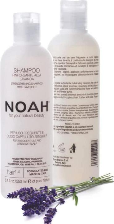 Produktbild Noah For Your Natural Beauty Strengthening Shampoo Hair 1.3 szampon wzmacniający do włosów Lavenda (250 ml, Flüssiges Shampoo)