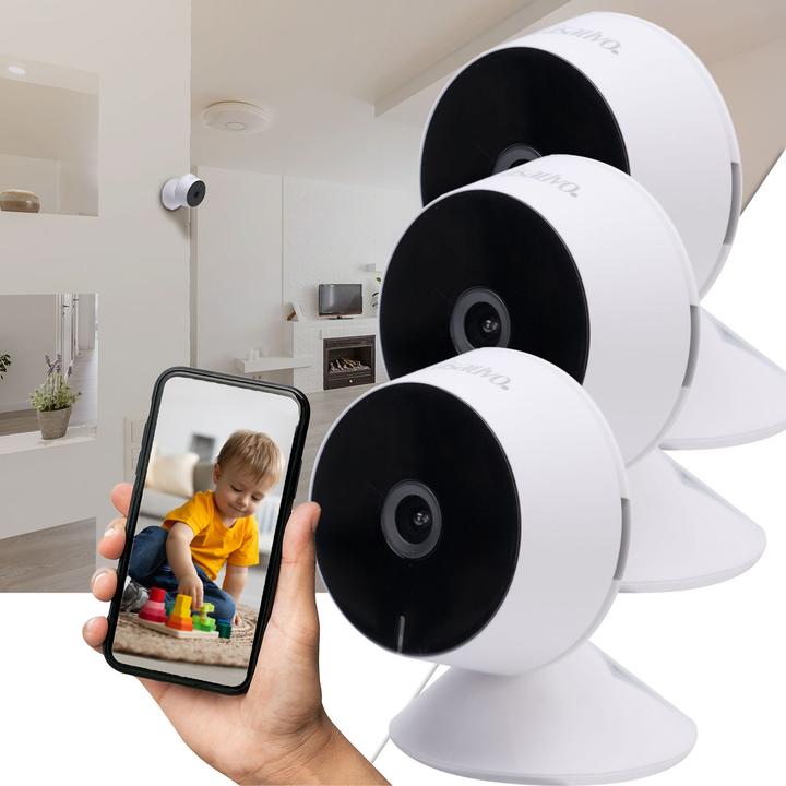Actual product image Casativo Set of 3 full HD IP surveillance cameras, smart IR night vision (1920 x 1080 Pixels)