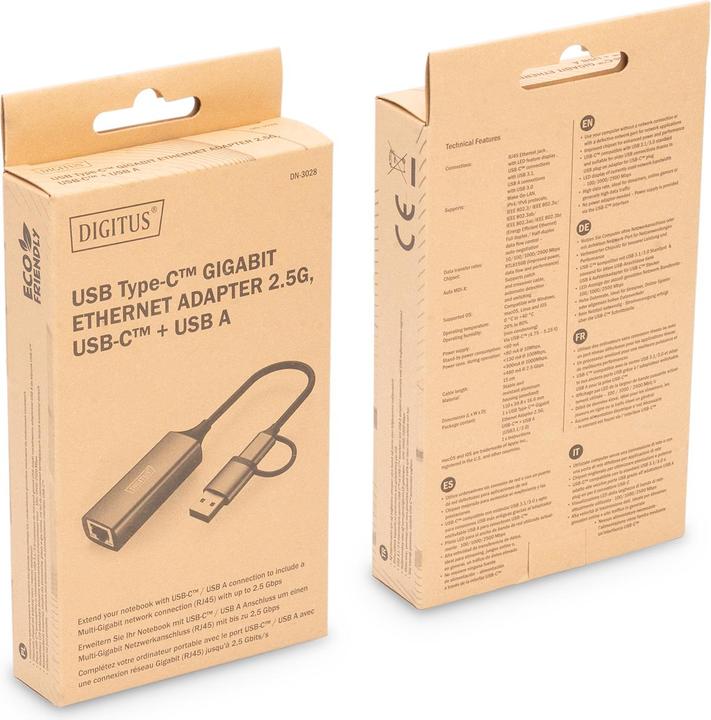 Actual product image Digitus DN-3028 (USB, USB-C, RJ45 2.5 Gigabit Ethernet (1x))