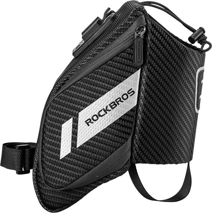 Produktbild Rockbros C32BK saddle bag 1.5 l with water bottle pocket - black (1.50 l, Rahmentasche)