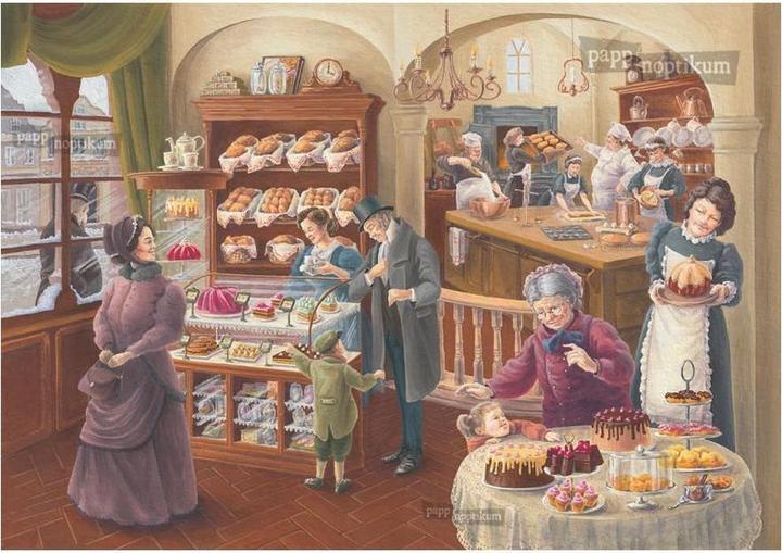 Produktbild Pappnoptikum 1090 - Nostalgische Weihnachtsbäckerei (Mini-Adventskalender)