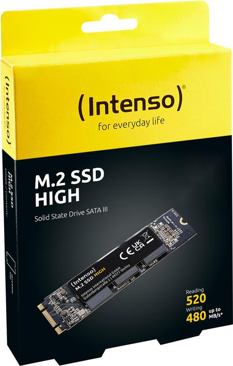Actual product image Intenso high performance (480 GB, M.2 2280)