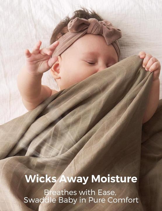 Image du produit Momcozy Couverture Swaddle (120 cm, 120 cm)