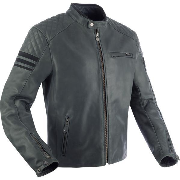 Produktbild Segura TRACK Lederjacke grau-schwarz M (Herren, M)