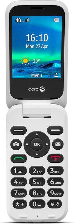 Doro 6821 - Téléphone 4G - emplacement microSD - 320 x 240 pixels - appareil photo arrière 2 MP - rouge (2.80", 2 Mpx, 4G)
