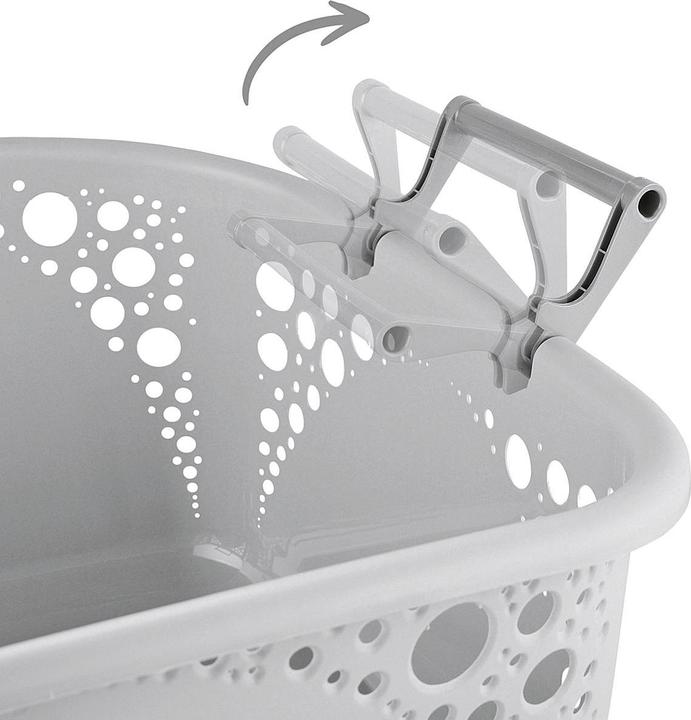 Immagine prodotto Cesto per la biancheria 40l impilabile grigio (40 l)