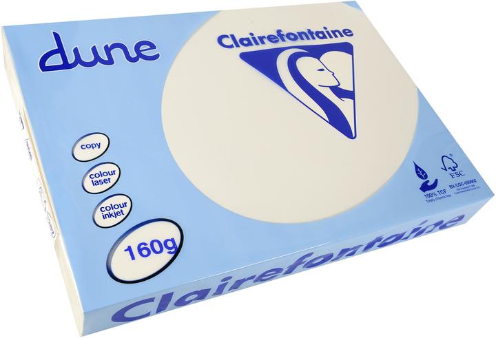 Actual product image Clairefontaine Universal paper Dune, natural white (160 g/m², 250 x, A3)
