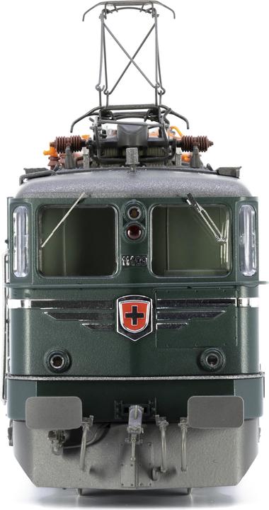Actual product image Piko SBB Canton locomotive Ae 6/6 11409 BASELLAND green Ep. IV DC (Track H0)