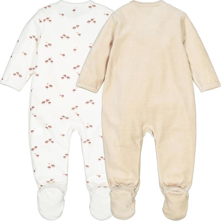Image du produit La Redoute Collections Lot de 2 grenouillères (50)