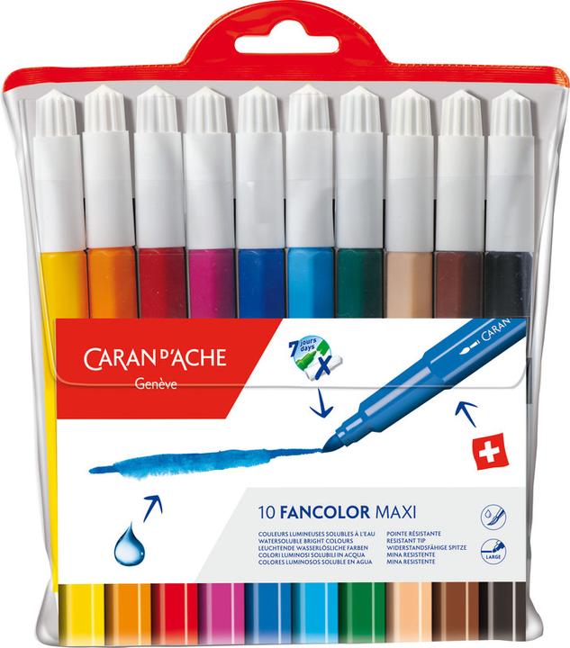 Produktbild Caran d'Ache Filzstifte Fancolor (Multicolor, 10 x)