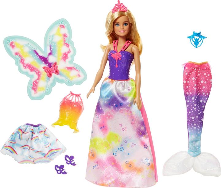 Immagine prodotto Barbie Set regalo di bambole fantastiche 3 in 1 di Dreamtopia Rainbow Kingdom