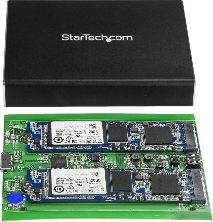 Immagine prodotto StarTech Alloggiamento Per Unità HDD Dual-Slot (M.2 2230, M.2 2260, M.2 2242, M.2)