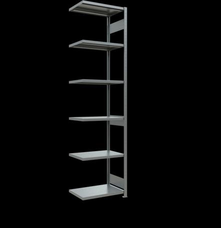 Stecksystem Anbauregal MULTIplus250 mit Längenriegel