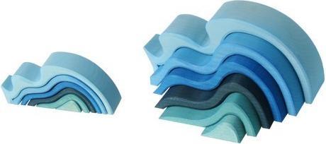 Actual product image Grimm's Small water waves (6 pieces)