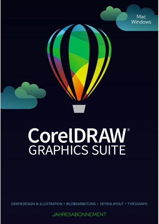 Immagine prodotto Corel Draw Graphics Suite Agnostic Box, abbonamento, 1 anno, WIN, EN (1 Utente, 12 mesi)