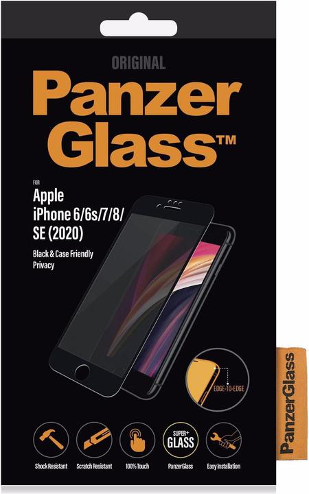 Actual product image PanzerGlass Case Friendly Privacy (1 Piece, Apple iPhone 6, Apple iPhone 6s, Apple iPhone 7, Apple iPhone 8, Apple iPhone SE (2nd Gen), Apple iPhone SE (3rd Gen))