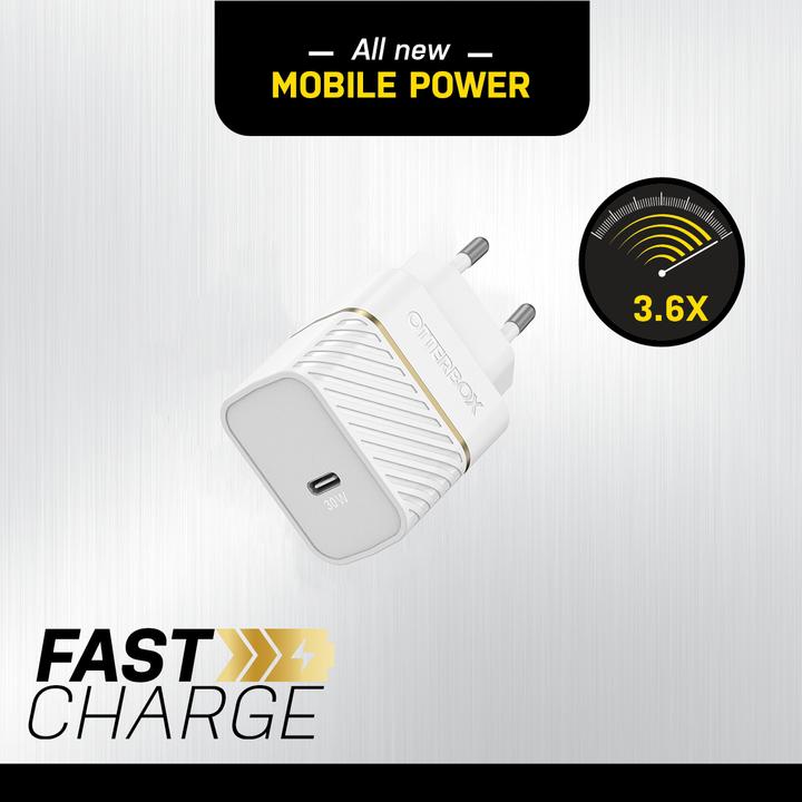 Immagine prodotto OtterBox EU GaN Caricabatterie a parete Fast Charge (30 W)