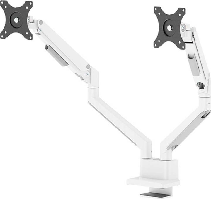 Produktbild Neomounts Tischhalterung duo 100x100 9kg/17-32"/wei?/voll beweglich (Tisch, 35")