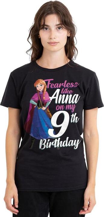 Immagine prodotto Disney Frozen Fearless Like Anna Maglietta Nono Compleanno Adulto Unisex (L)