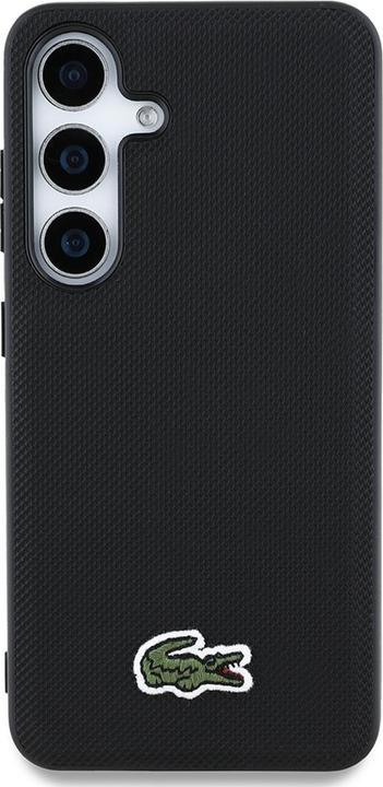Image du produit Lacoste Case Iconic Petit Pique Woven Logo MagSafe to Samsung Galaxy S25 Plus black (Samsung Galaxy S25+)
