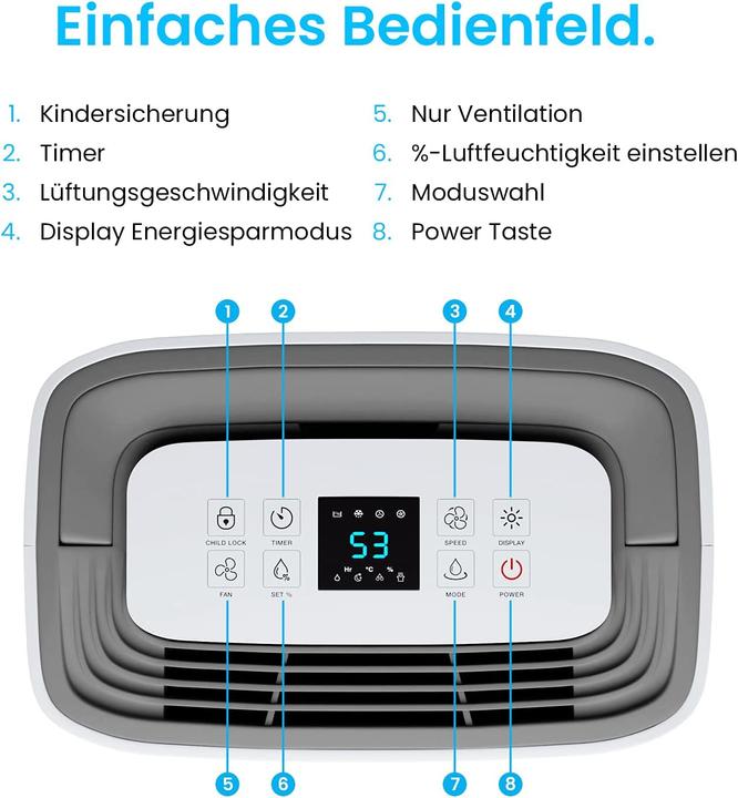 Produktbild Breeze Raumentfeuchter (30 m², 20 l/24h)