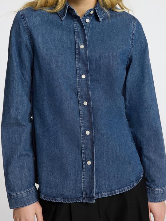 Actual product image Selected Femme Body-hugging long-sleeved denim shirt (36)