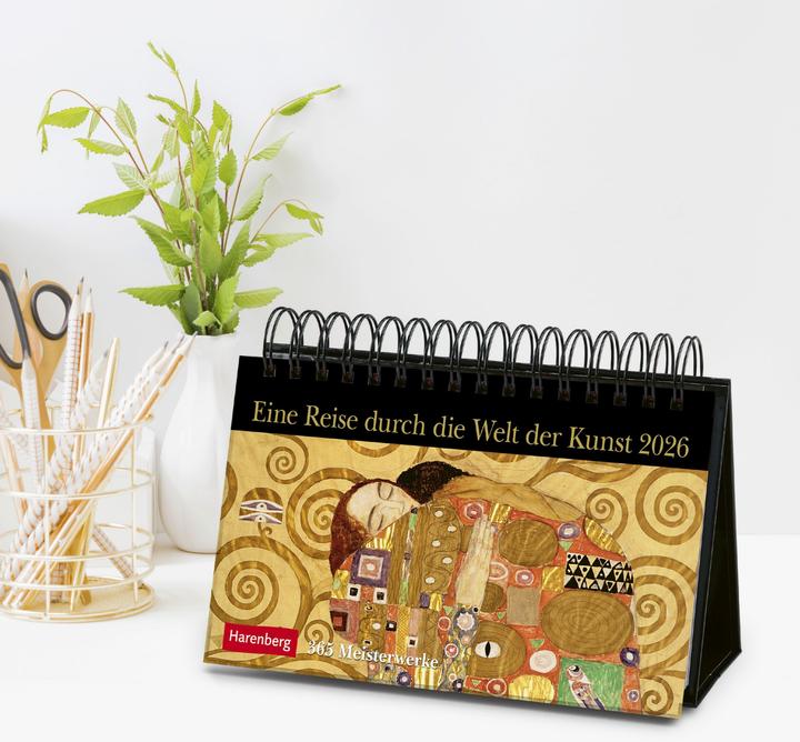 Actual product image Harenberg Eine Reise durch die Welt der Kunst Premiumkalender 2026 - 365 Meisterwerke (23 x 17 cm, Hardcover, German)