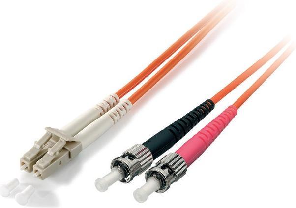 Actual product image equip Fiber optic patch cable LC->ST singlemode duplex OS2 ge (CAT6, 1 m)