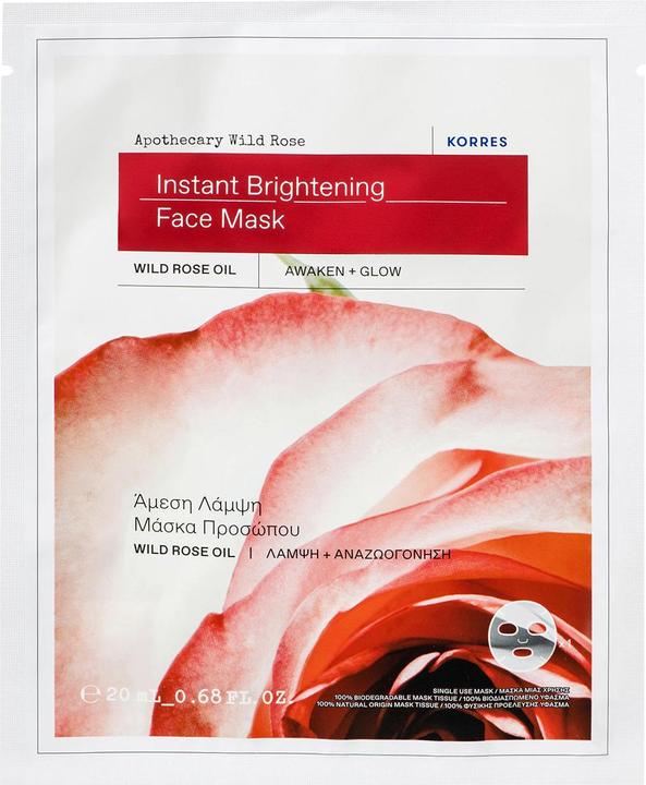 Korres Apothecary Wild Rose Instant Brightening Face Mask (20 ml)