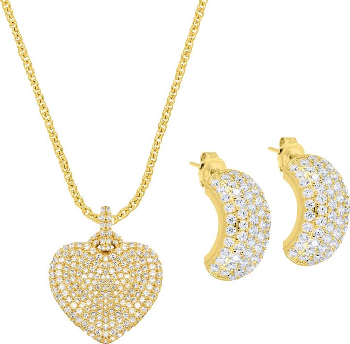 Candy Schmuckset Erin, 925 Sterling Silber, vergoldet (925er Sterlingsilber)