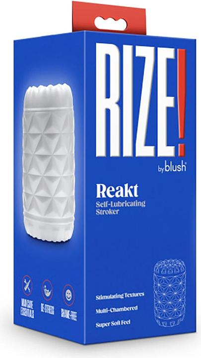 Actual product image Blush Rize Reakt - Self-Lubricating Pocket Stroker Male Masturbator Made with Ultra Soft X5® Plus -
