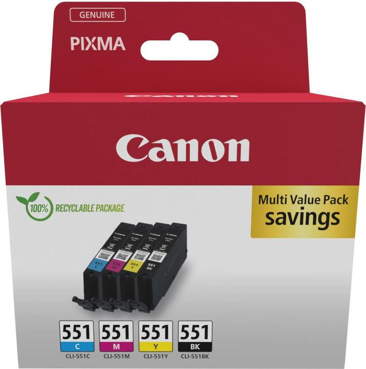 Actual product image Canon CLI-551 (M, FC, C, Y)