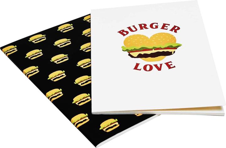 Image du produit Mister Tee Burger Love Exercise Book 2-Pack (lot de 2, Taille unique)